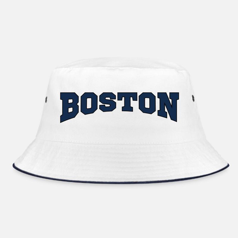 Boston Blockschrift Logo Bucket Hat