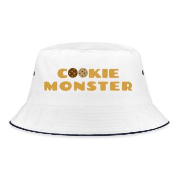 Keks Monster - Bucket Hat - white/navy - Front