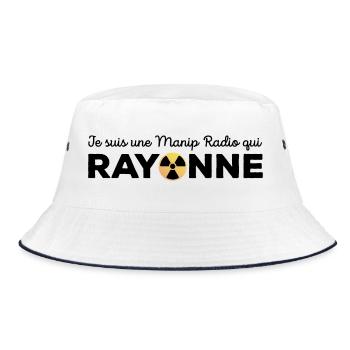 Je suis une manip radio qui rayonne Radiologie - Bob - blanc/marine - Devant