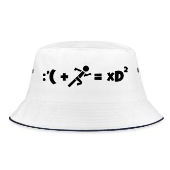 Runner Formula - Bucket Hat - white/navy - Front