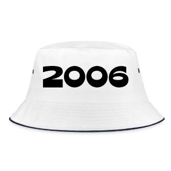 2006 Birthday Template Personalize Design - Bucket Hat - white/navy - Front