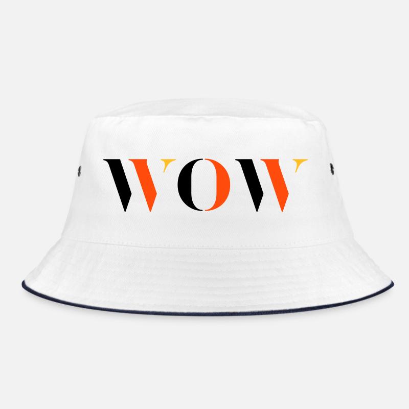 WOW dreifarbig Bucket Hat