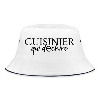 cuisinier qui déchire - Bob - blanc/marine - Devant
