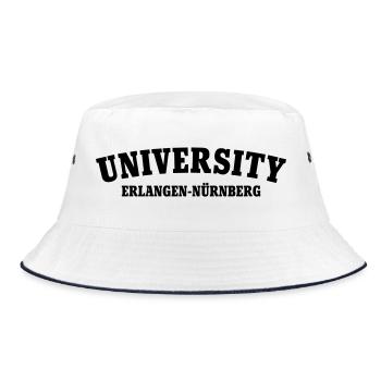 University of Erlangen Nuremberg - Bucket Hat - white/navy - Front