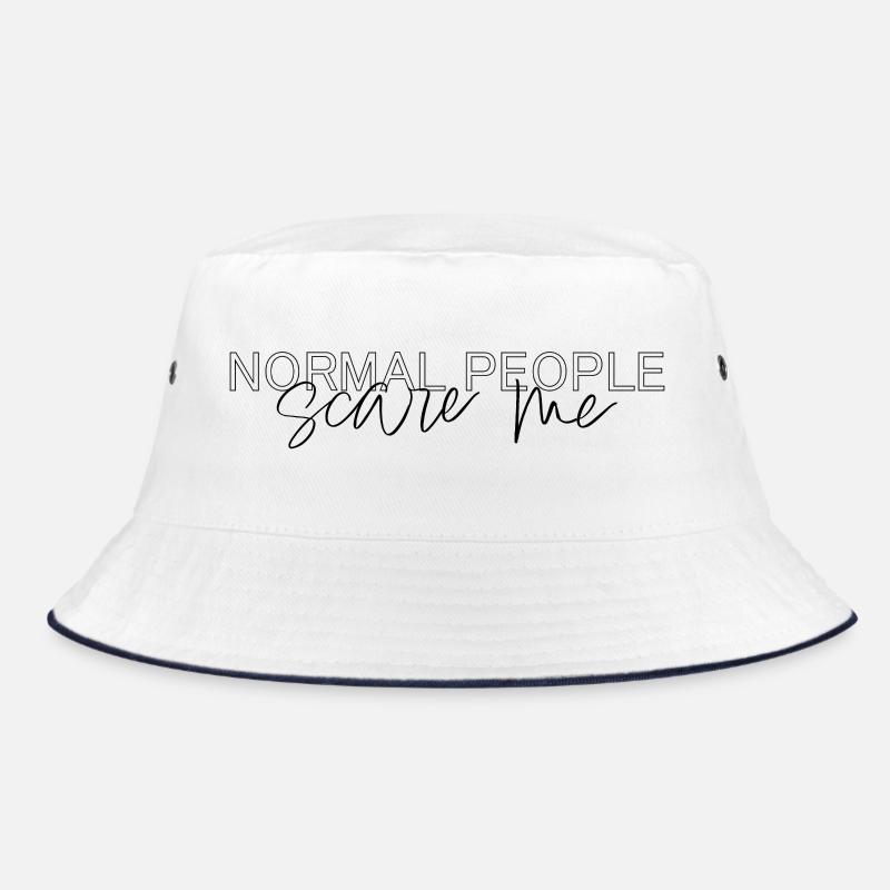 Normal People Scare Me Minimal Statement Bucket Hat