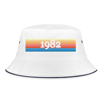 1982 - Bucket Hat - white/navy - Front