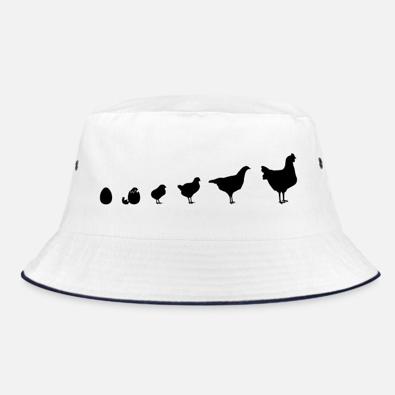 Snapshot Chick Family, Chicken, Evolution, Bucket Hat