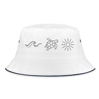 L’art marin comme motif - Bob - blanc/marine - Devant
