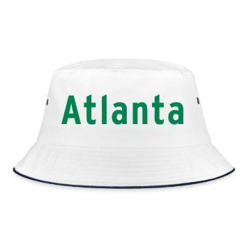 Atlanta - Bucket Hat - Weiß/Navy - Vorne