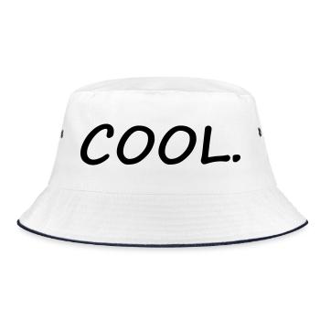 Cool - Bucket Hat - white/navy - Front