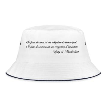 Making Enemies - Montherlant - Bucket Hat - white/navy - Front