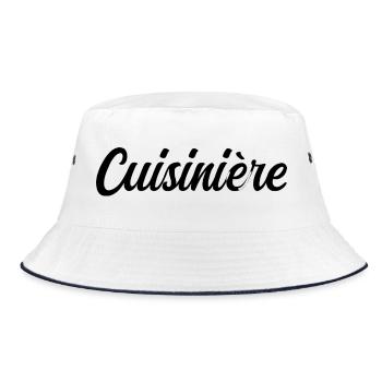 Cook Chef Cuisine Gastronomy Professional - Bucket Hat - white/navy - Front