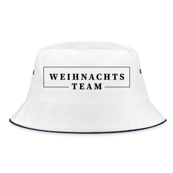 Weihnachts Team - Bucket Hat - Weiß/Navy - Vorne