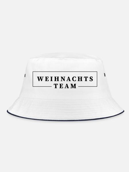 Christmas Team - Bucket Hat - white/navy - Front