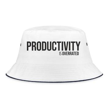 La productivité est surestimée – Anti la fraude - Bob - blanc/marine - Devant