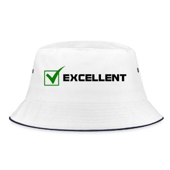 Excellent - Bucket Hat - white/navy - Front