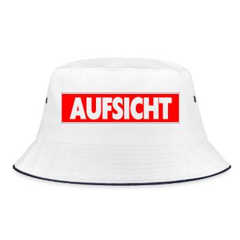 Supervision - Bucket Hat - white/navy - Front