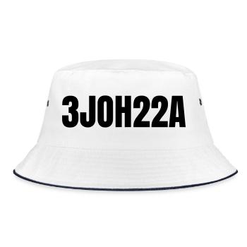 3JOH22A - Bob - blanc/marine - Devant