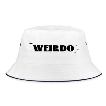 Weirdo Magic - Bucket Hat - Weiß/Navy - Vorne