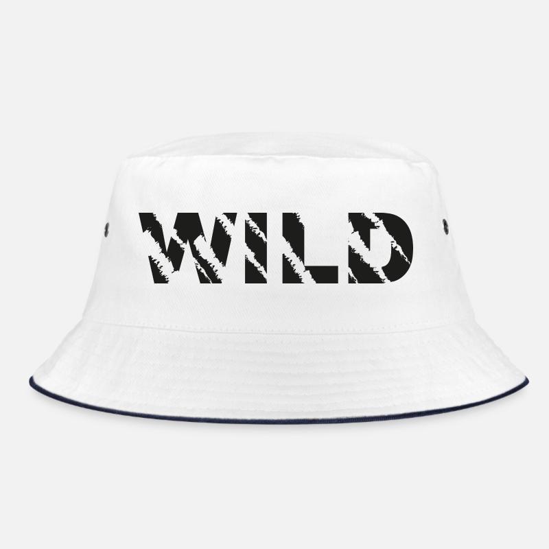 Wilde Schriftzug Ragged Bucket Hat