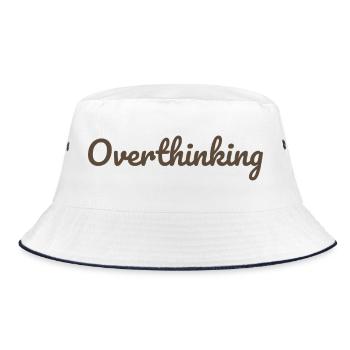 Rethinking Calligraphy Design - Bucket Hat - white/navy - Front