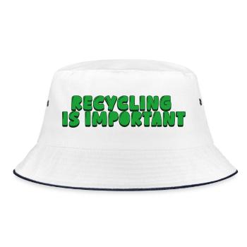 Le recyclage est important - Bob - blanc/marine - Devant