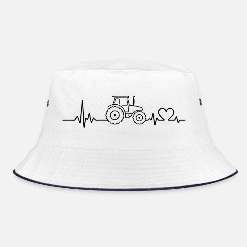 Traktor Puls EKG Herzfrequenz Bucket Hat