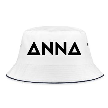 First name Anna - Bucket Hat - white/navy - Front