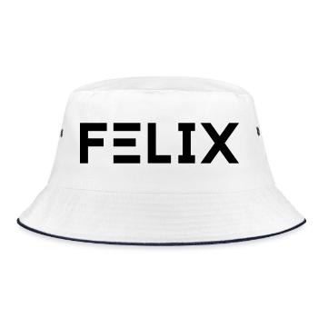 Prénom Felix - Bob - blanc/marine - Devant