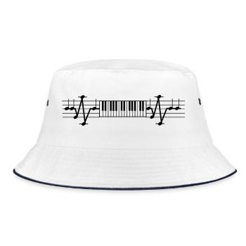 Partition ECG Piano Heartbeat pour pianiste - Bob - blanc/marine - Devant
