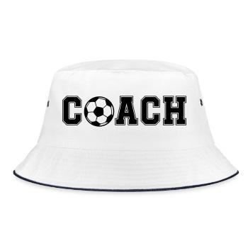Football Coash - Bucket Hat - white/navy - Front