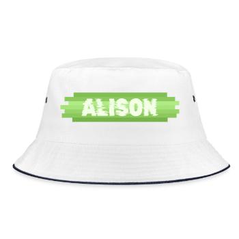 Heldin Alison - Bucket Hat - Weiß/Navy - Vorne