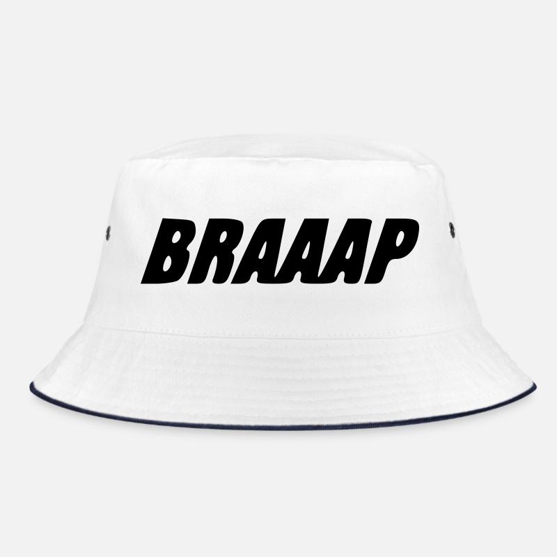 BRAAAP - Bucket Hat - white/navy
