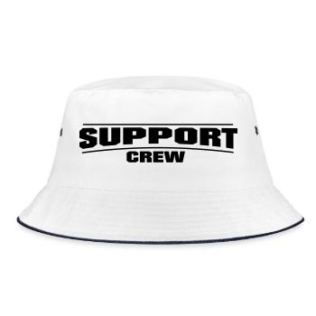 Support Crew - Bucket Hat - white/navy - Front