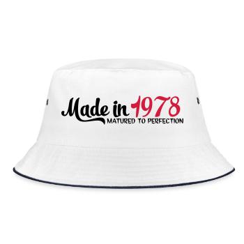 1978 - Bucket Hat - white/navy - Front