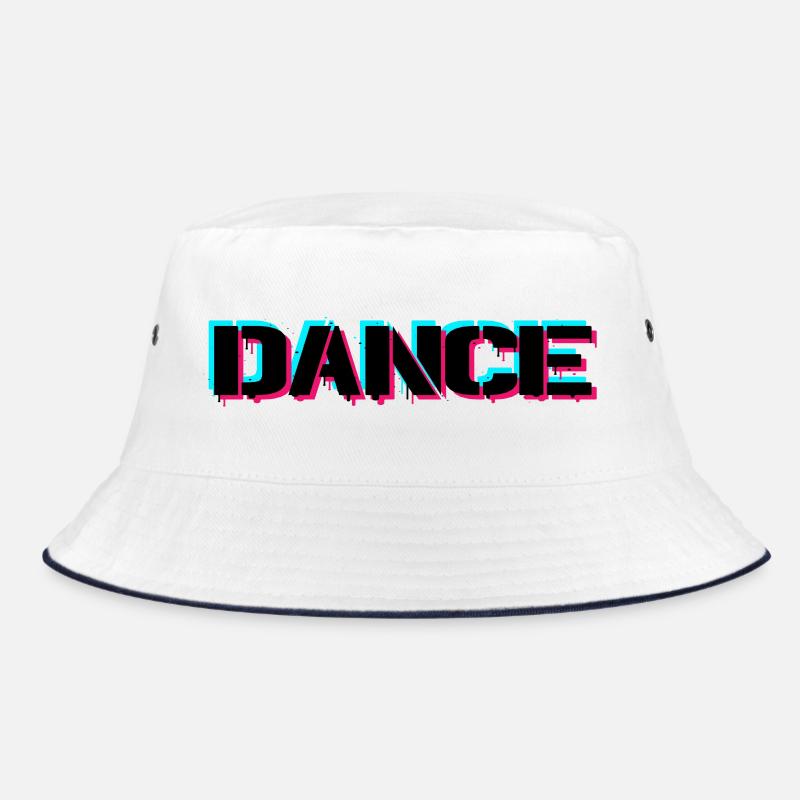 Dance - Bucket Hat - Weiß/Navy