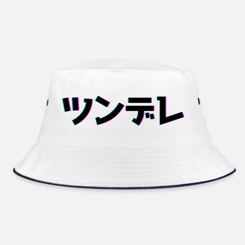 Tsundere Techno Design Bucket Hat