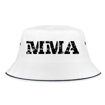 MMA - Bucket Hat - white/navy - Front