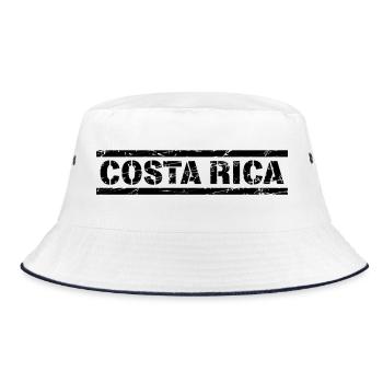 Costa Rica - Bucket Hat - white/navy - Front