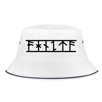 Agneta - Bucket Hat - white/navy - Front