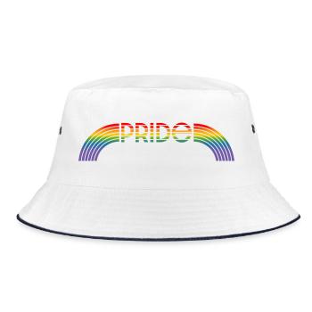 lgbtqi pride arc-en-ciel LGBT lgbtqi queer - Bob - blanc/marine - Devant