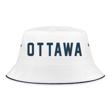 Ottawa - Bucket Hat - white/navy - Front