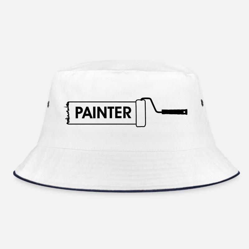 Farbroller transparent mit Text 'PAINTER' Bucket Hat
