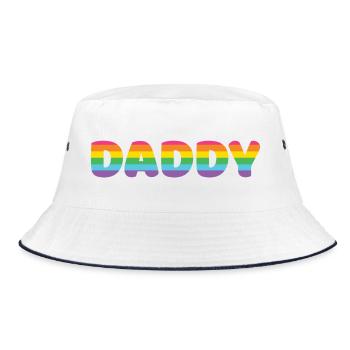 Papa LGBTQ+ - Bob - blanc/marine - Devant