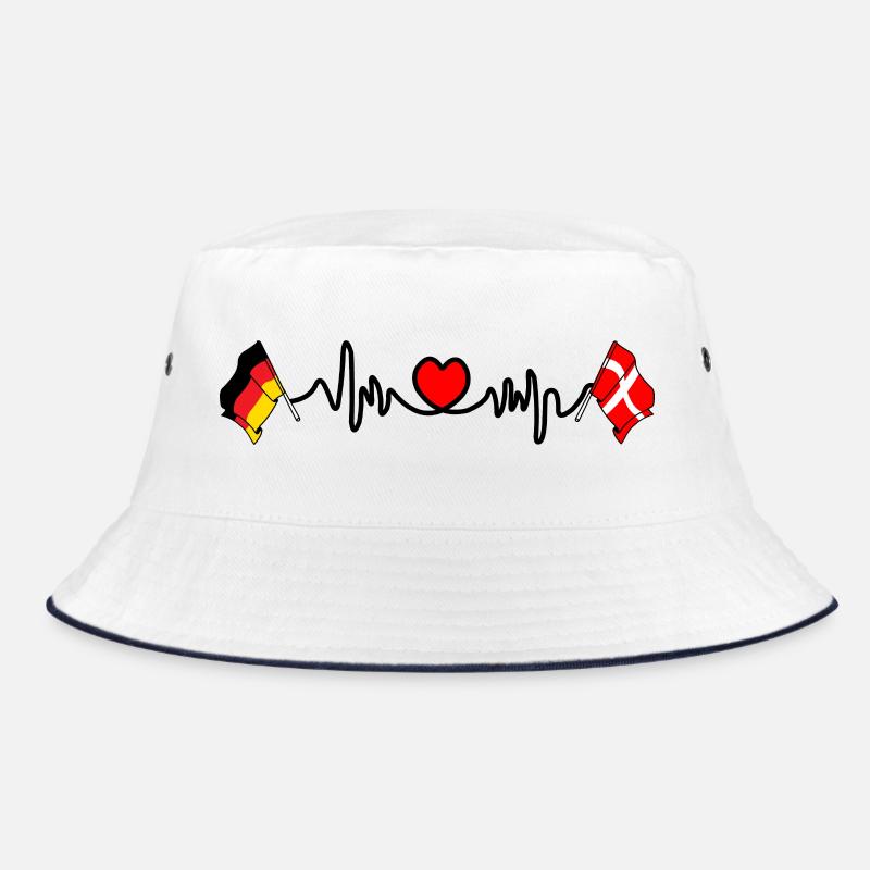 Cardio coeur avec drapeau Allemagne drapeau Danemark Bob