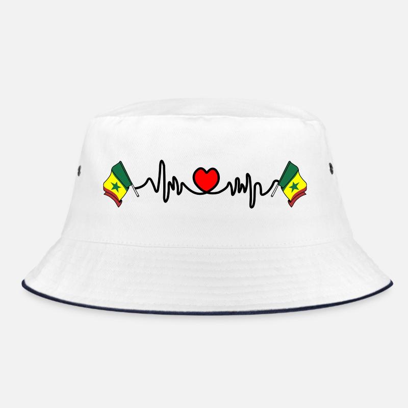 Herzfrequenz-Cardio für Senegal Bucket Hat