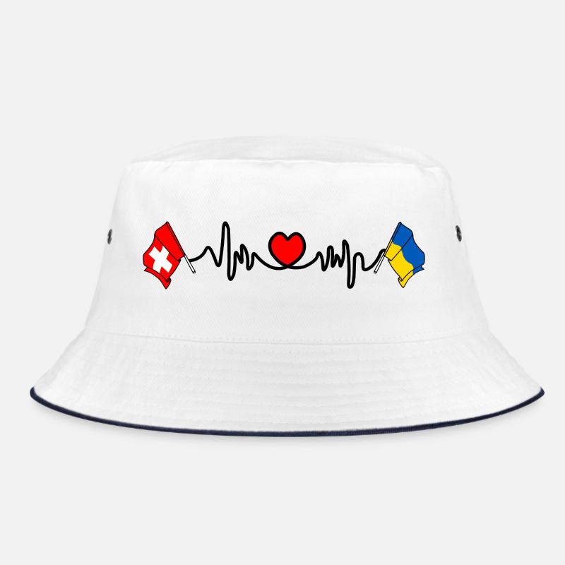 Cardio coeur avec drapeau de la Suisse, drapeau de l’Ukraine Bob