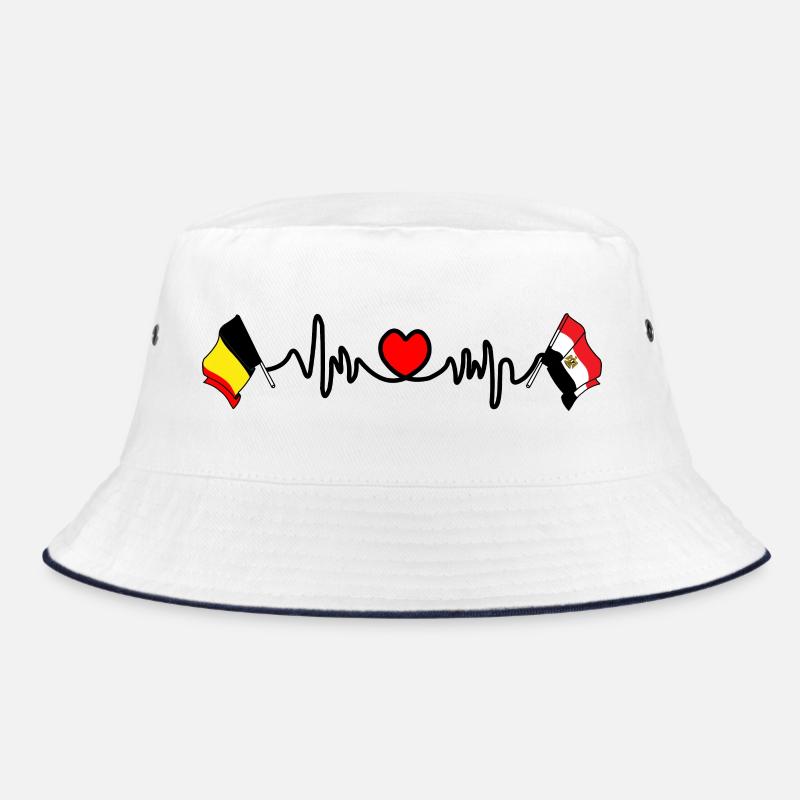Cardio heart Drapeau Belgique, drapeau Égypte Bob