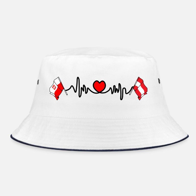 Cardio heart Drapeau Pologne, drapeau Autriche Bob