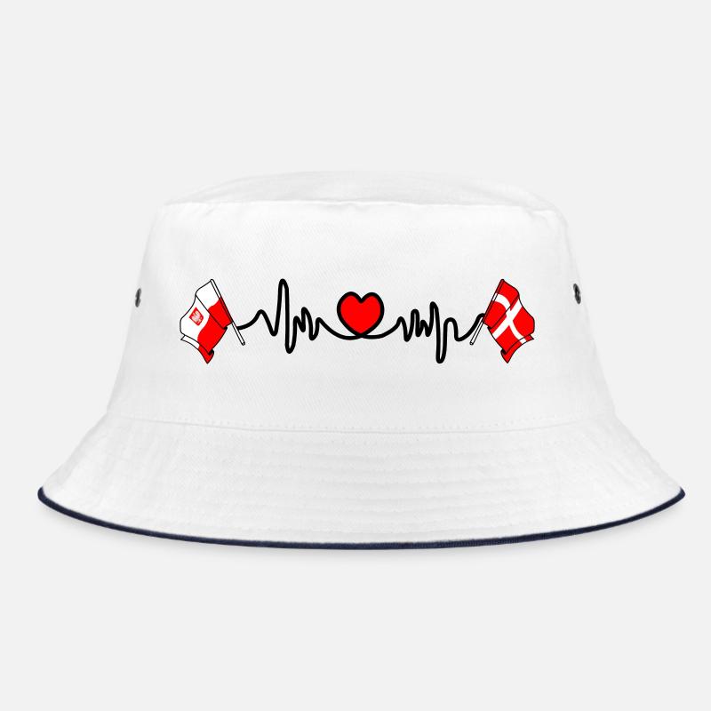 Cardio heart Drapeau Pologne, drapeau Danemark Bob
